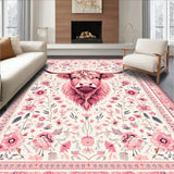 Playful Rustic Sheep Imagery(Pink)