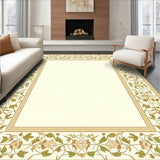 Classic Isabella Cream Beige Ornamental Border(Beige)