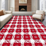 Heritage Checker Tartan with Rustic Holiday Charm(Red)