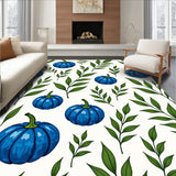 Autumn Harvest Eucalyptus Botanical Tapestry(Blue)