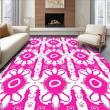 Cloud Swirl Abstract Decorative Handwoven Elegant Pile (Pink)