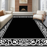 Artisan Crafted Trellis Motif Featuring Delicate Scrollwork Accents(Black)