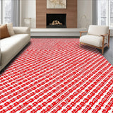 Cane Stripe with Gingerbread House(Red)