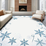 Enchanted Winter Bell Symphony Half Round with Snowflake Motifs(Blue)