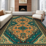 Ultra Soft Area Rug, Non Slip, Stain Resistant, Washable Area Rugs for Living Room, Bedroom, rustic western organic(Green)