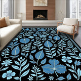 Verdant Wilderness Symphony Adorned Natural Artistic Motifs (Black) - ODIKA