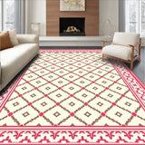 Interlocking Lattice With Trellis Motif (Pink) - ODIKA