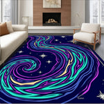 Celestial Wave with Shimmering Constellation Motifs (Purple) - ODIKA