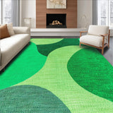 Ultra Soft Area Rug, Non Slip, Stain Resistant, Washable Area Rugs for Living Room, Bedroom, Irregular Shape Entryway Pet-Friendly Carpet(Green)
