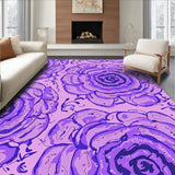 Elegant Blossom Gradient Whimsical Abstract Embellishment (Purple)