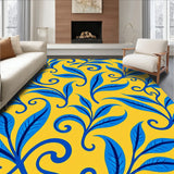 Botanical Scrollwork with Stylized Leaf Vines(Yellow)