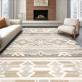 Boho Chic Abstract Beige and Gray with a Southwestern Twist(Gray)