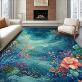Aqua Garden Undersea Floral(Blue)