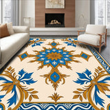 Artisanal Boho Floral Hallway Showpiece (Beige)