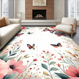 Boho Watercolor Butterfly for Girls Nursery(White)