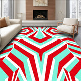 Cane Stripe Chevron Yuletide Floor(Red)