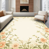 Dreamy Garden Area – Beige Botanical Border Creation(Beige)