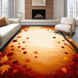 Autumn Cascade Falling Leaf Artistic Nature Inspired Design(Red)