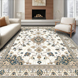 Elegant Beige Area Classic Oriental Design(Beige)