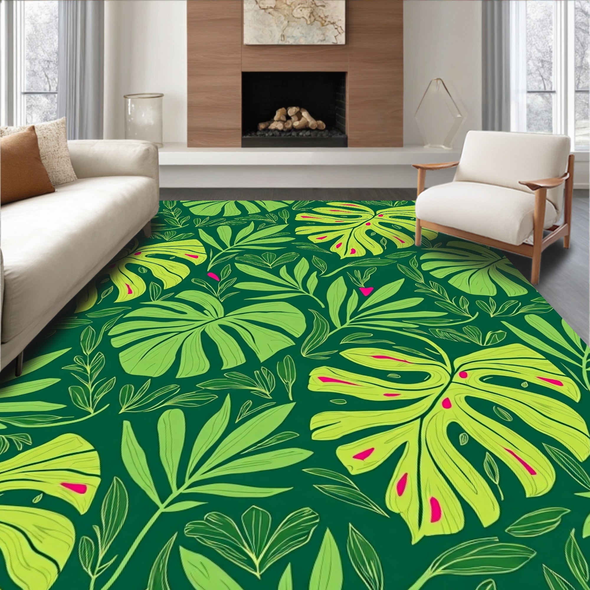 Exotic Rainforest Leaf Flourish Botanical (Green) - ODIKA
