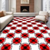 Festive Buffalo Gingham Patchwork Inspired by Holiday Tradition(Red)
