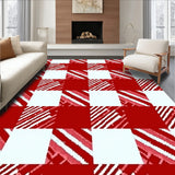 Lumberjack Flannel Woodland Cabin Picnic Blanket(Red)