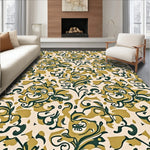 Modern Botanical Paisley Swirl Decorative Contemporary Luxury (Beige) - ODIKA