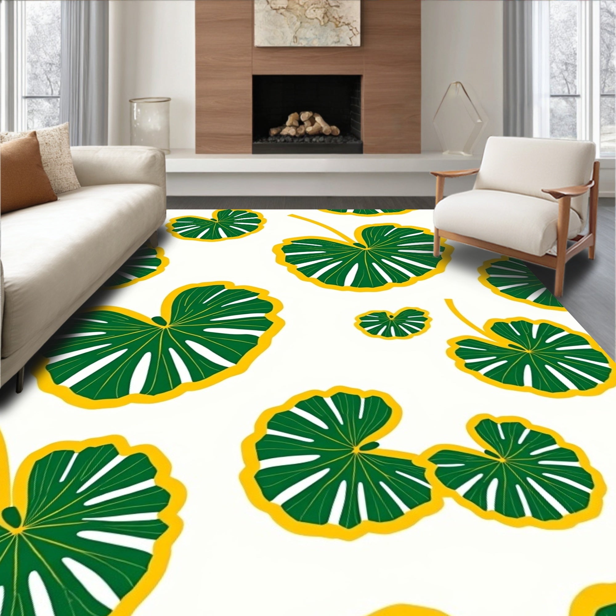 Monstera Leaf Botanical Print (Green) - ODIKA