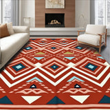 Chevron with Southwestern Native American Inspiration(Red)