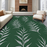 Enchanted Forest Canopy with Mystical Fern Silhouettes(Green)