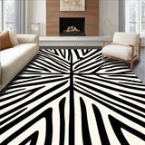 Modern Zebra Inspired Alternating Lines Decorative(Black)