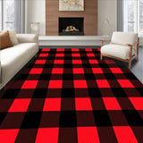 Checkered Lumberjack with Bold Contrast Design(Red)