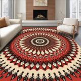 Bohemian Sacred Symbol Floor with Zen(Red)