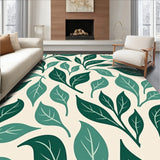 Abstract Botanical with Contemporary Leaf Design(Green)