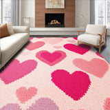 Ultra Soft Area Rug, Non Slip, Stain Resistant, Washable Area Rugs for Living Room, Bedroom, Cute Pink Absorbent Toilet Floor Mat for Dorms(Pink)