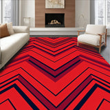 Modern Interlocking Design with Dynamic Flow (Red)