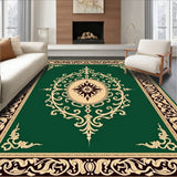 Traditional Damask Scrollwork Medallion Floor(Green)