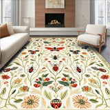 Botanical Bug with Floral Insect Illustrations(Ivory)