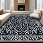 Elegant Scroll Lattice (Blue) - ODIKA