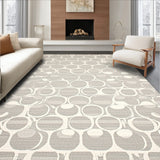 Chic Abstract Area Ideal for High Traffic Areas(Beige)