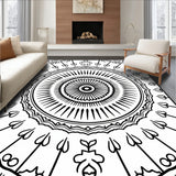 Exquisite Boho Medallion Radiant Glamorous Distinctive Handsome Emblem (Black)