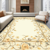 Elegant Border Motif with Classic Interlocking Floral(Beige)