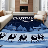 Enchanted December Night Sleigh Journey Decoration(Blue)