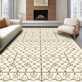 Elegant Lattice With Intricate Symmetrical Motifs (Ivory)