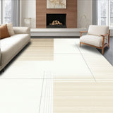 Ethereal Tan Echo Minimalist Modern Area for Decor(Beige)