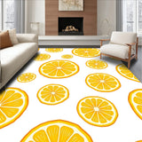 Fresh Citrus Zest Botanical Art Decorative Anti Fatigue(Yellow)