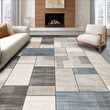 Ultra Soft Area Rug, Non Slip, Stain Resistant, Washable Area Rugs for Living Room, Bedroom, Modern Patchwork Cotton Low Pile(Gray)