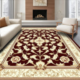 Inspired Rococo Floral Panel with Latticework and Baroque Flourishes(Red)