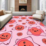 Buddies Pumpkin Patch Featuring Friendly Apparition Illustrations(Pink)