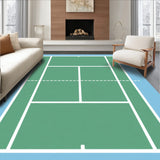 Tennis Court Doubles Line Grid(Green)
